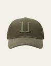 Les Deux MEN Baseball Cap Suede II Cap 522550-Olive Night/Surplus Green