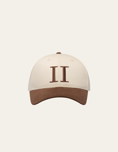 Les Deux MEN Baseball Cap Suede II Cap 215870-Ivory/Caramel Brown