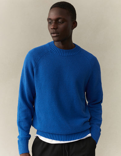 Les Deux MEN Brad Roundneck Knit Knitwear 480480-Surf Blue