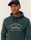 Les Deux MEN Camden Hoodie Hoodie 546215-Pine Green/Ivory