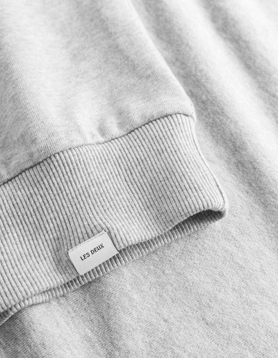 Les Deux MEN Charles Sweatshirt Sweatshirt 310201-Light Grey Melange/White