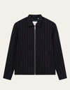 Les Deux MEN Como Coach Twill Pinstripe Jacket Jacket 460215-Dark Navy/Ivory