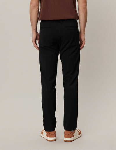 Les Deux MEN Como Tapered Drawstring Pants Pants 0101-Black