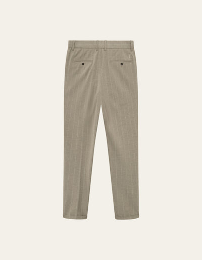 Les Deux MEN Como Twill Pinstripe Suit pants Pants 836215-Light Sand Melange/Ivory