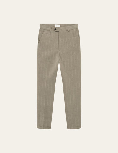 Les Deux MEN Como Twill Pinstripe Suit pants Pants 836215-Light Sand Melange/Ivory