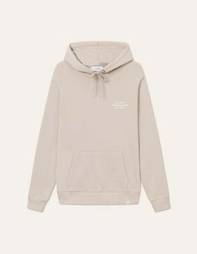 Les Deux MEN Copenhagen 2011 Hoodie Hoodie 817201-Light Desert Sand/White