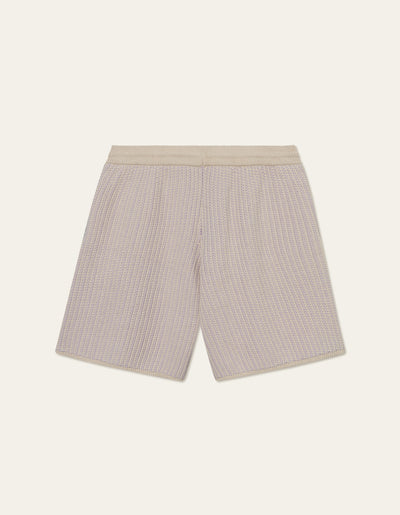 Les Deux CO-LAB Easton KaDeWe Knitted Shorts Shorts 218648-Light Ivory/Light Orchid