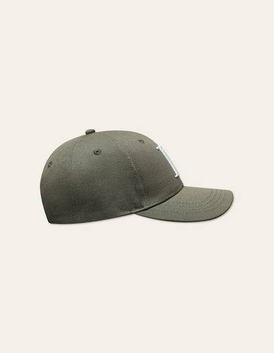 Les Deux MEN Encore Organic Baseball Cap Cap 520201 - Dark Green/White