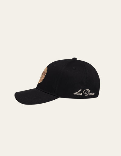 Les Deux MEN Globe Baseball Cap Cap 100864-Black/Cherrywood