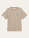 Les Deux MEN Globe T-Shirt T-Shirt 817474-Light Desert Sand/Washed Denim Blue