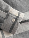 Les Deux MEN Jeremy Flannel Shirt Shirt 230310-Snow Melange/Light Grey Melange