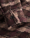 Les Deux MEN Josiah Bouclé Overshirt Overshirt 810654-Dark Sand/Shiraz
