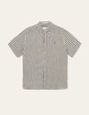 Les Deux MEN Kris Linen SS Shirt Shirt 460215-Dark Navy/Ivory