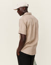 Les Deux MEN Kris Linen SS Shirt Shirt 810810-Dark Sand