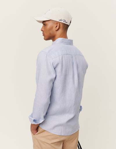 Les Deux MEN Kristian Linen B.D. Shirt Shirt 466466-Summer Sky