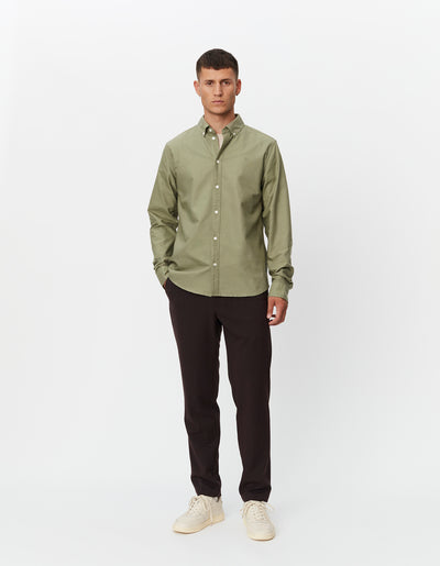 Les Deux MEN Kristian Oxford Shirt Shirt 550550-Surplus Green