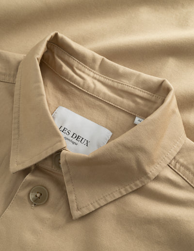 Les Deux MEN Langley Overshirt Overshirt 816816-Warm Sand