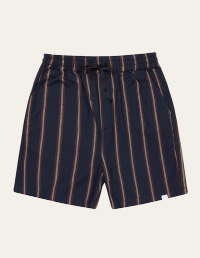 Les Deux MEN Lawson Stripe Shorts Shorts 460860-Dark Navy/Light Camel