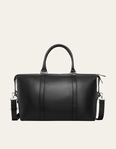 Les Deux MEN Leather Weekend Bag Bags 100100-Black