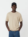 Les Deux MEN Nørregaard T-Shirt T-Shirt 215730-Ivory/Orange