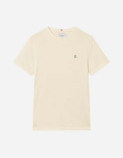 Les Deux MEN Nørregaard T-Shirt T-Shirt 215546-Ivory/Pine Green