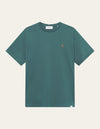 Les Deux MEN Nørregaard T-Shirt - Seasonal T-Shirt 560730-Pacific Ocean/Orange