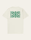 Les Deux MEN Ornament T-shirt T-Shirt 215565-Ivory/Vintage Green