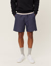 Les Deux MEN Otto Linen Shorts Shorts 460215-Dark Navy/Ivory