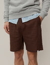 Les Deux MEN Otto Linen Shorts Shorts 856856-Ebony Brown