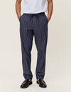 Les Deux MEN Patrick Linen Pants Pants 460215-Dark Navy/Ivory