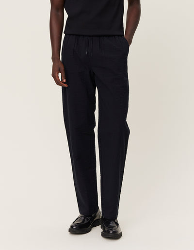 Les Deux MEN Patrick Seersucker Pants 2.0 Pants 100100-Black