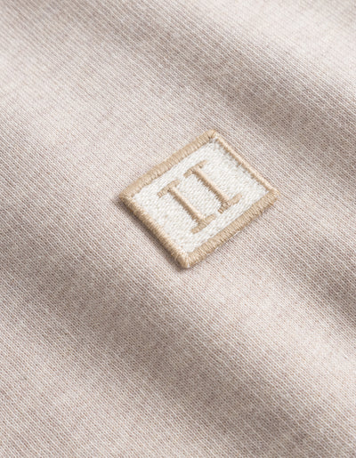 Les Deux MEN Piece Hoodie Hoodie 206045-Light Sand Melange/Ivory-Dark Sand