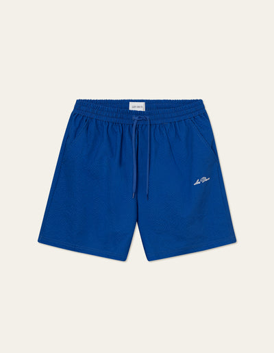 Les Deux MEN Stan Seersucker Swim Shorts 2.0 Swimshorts 480480-Surf Blue