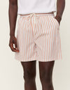 Les Deux MEN Stan Stripe Seersucker Swim Shorts Swimshorts 215613-Ivory/Baked Papaya