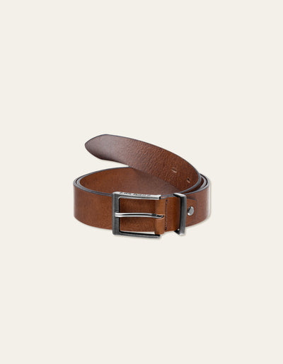 Les Deux MEN Walker Leather Belt Accessories 820820-Brown