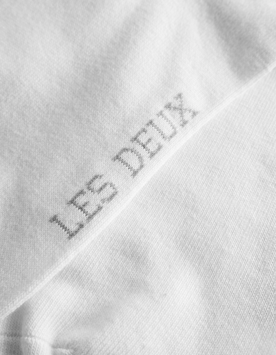 Les Deux MEN William Stripe 2-Pack Socks Underwear and socks 201310-White/Light Grey Melange