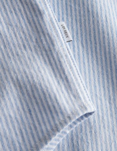 Les Deux MEN Kristian Oxford Shirt Shirt 410201-Light Blue/White