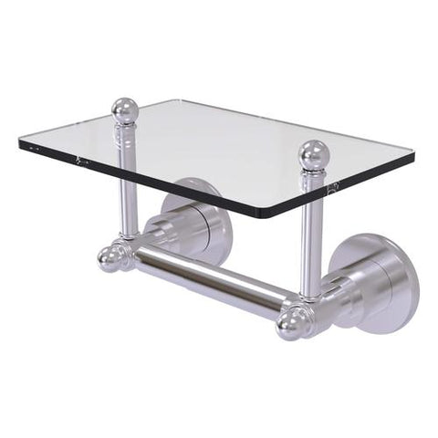 Wall mounted TP holder with glass shelf