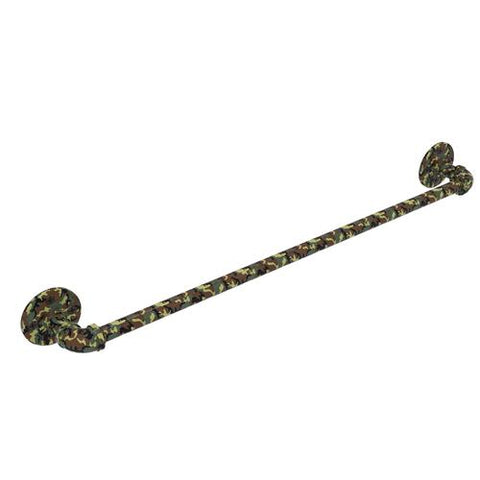 towel bar with camouflage finish