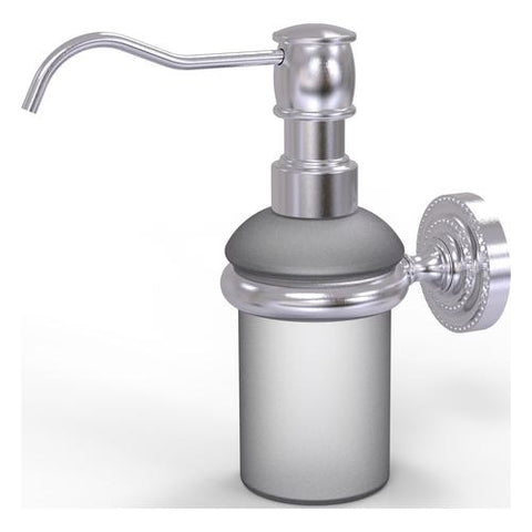 Wall mounted brass lotion and soap dispenser