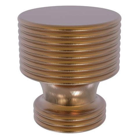 Brass cabinet knob with groove design