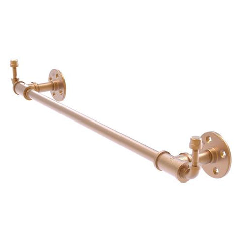Pipe-constructed towel bar with hooks