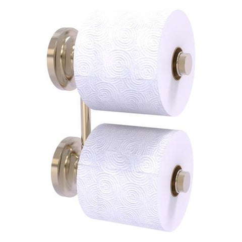 vertical brass two roll toilet paper holder