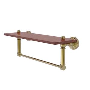 Waverly Place wood shelf, unfinished bronze