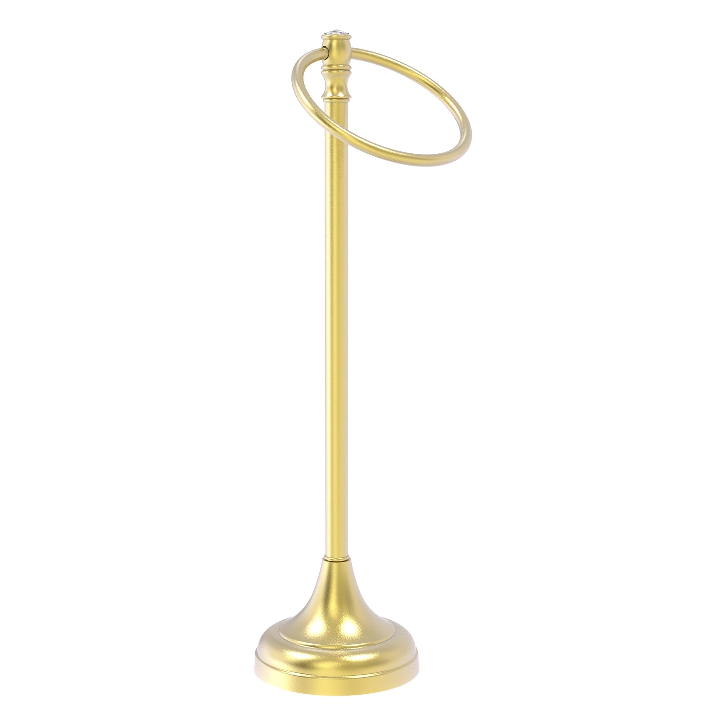 Carolina Crystal Collection Guest Towel Ring Stand - Allied Brass Canada product image