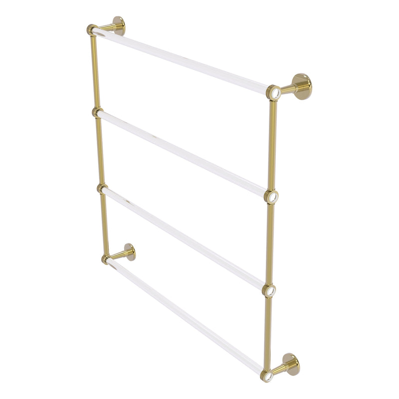 Clearview Collection 4 Tier Ladder Towel Bar with Dotted Accents