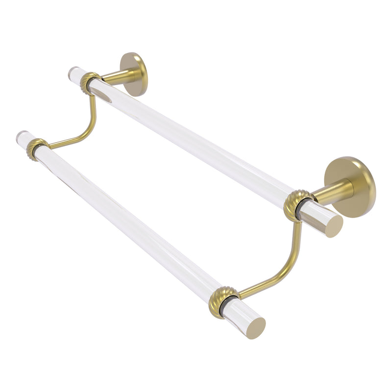 Clearview Collection Double Towel Bar with Twisted Accents