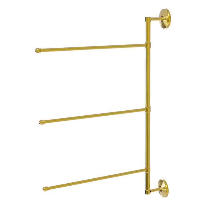 wall mounted towel bar with three swivel arms