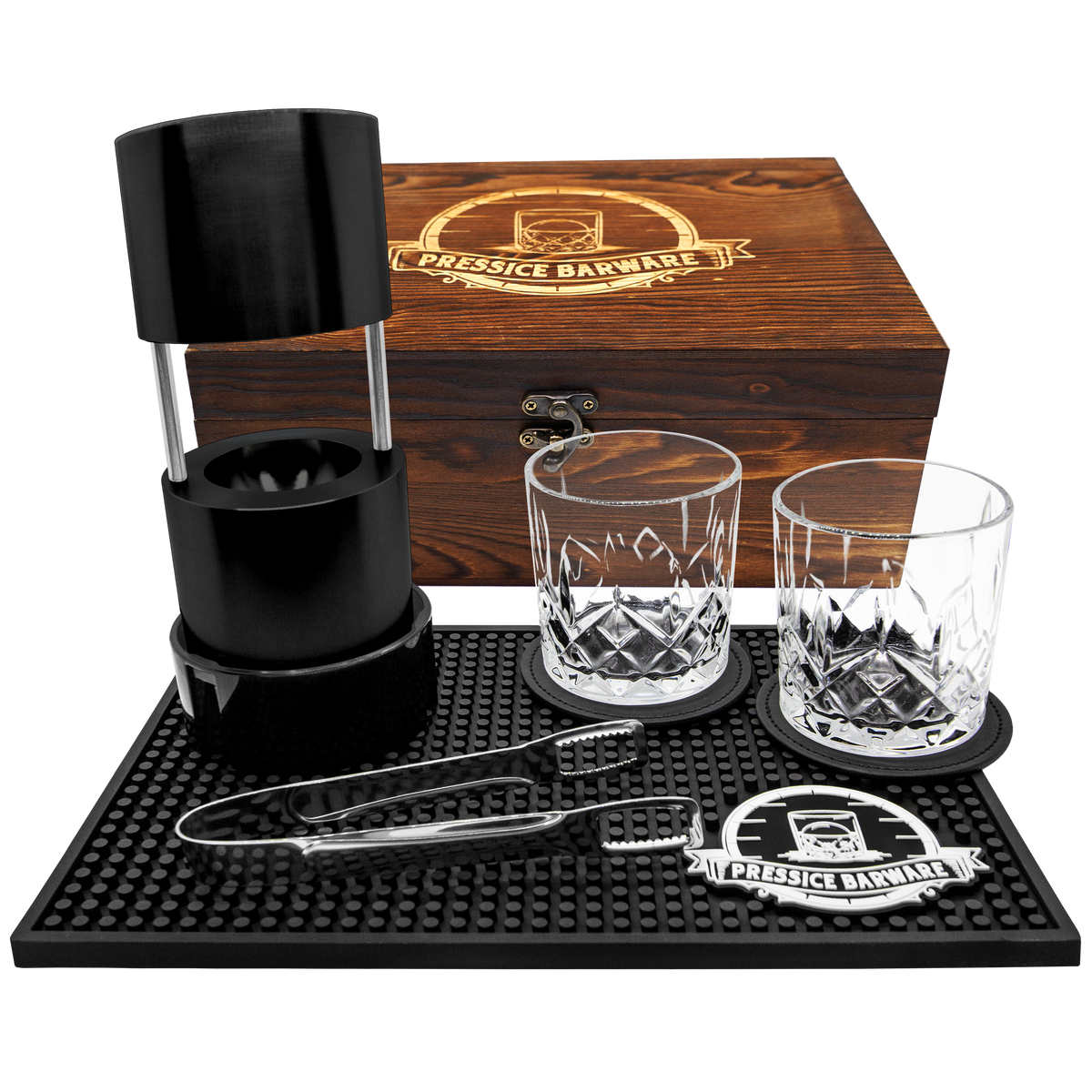 Whiskey Ball, Whiskey Glasses, Slate Coasters ice Ball Maker Mold