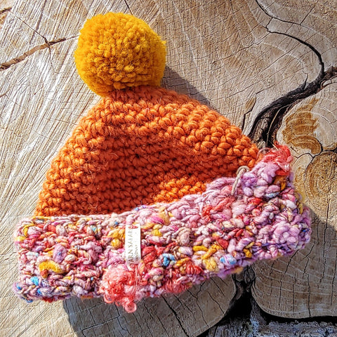 Crochet Women's Hat in Blue, Orange, Mustard, lady's crochet hat, boho chic  hat – Lyn Foley Creates